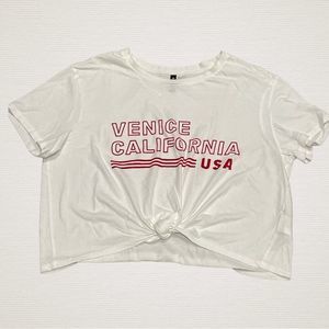 H&M divided crop top size Large
